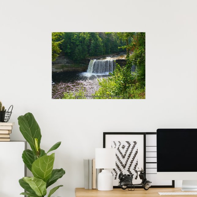 Affiche des chutes supérieures de Tahquamenon, Mic (Bureau à domicile)
