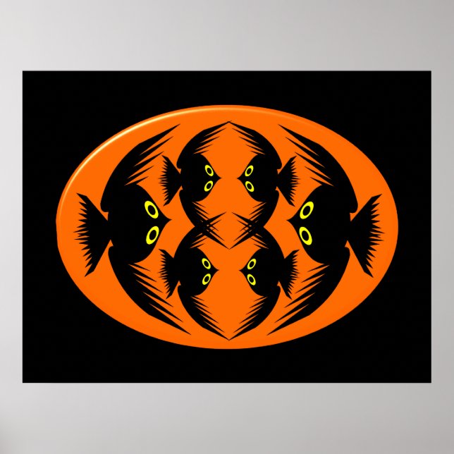 Affiche des corbeaux d'Halloween (Devant)
