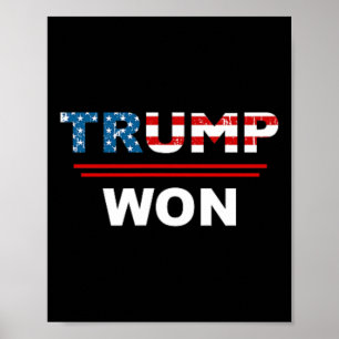 Affiche (des deux côtés) Trump drôle remporte Trump 4547th