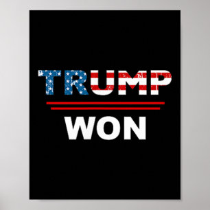 Affiche (des deux côtés) Trump drôle remporte Trump 45_47t