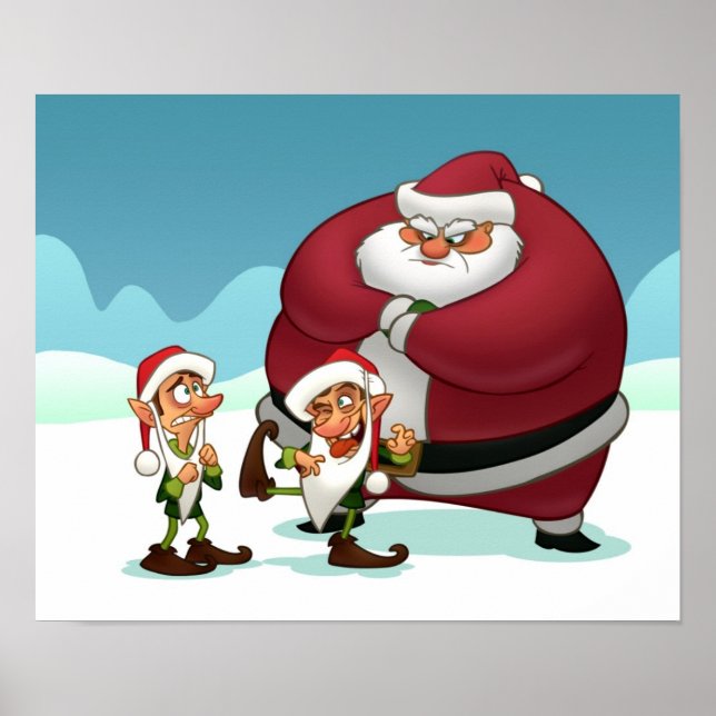 Affiche des elfes mécontents (Devant)