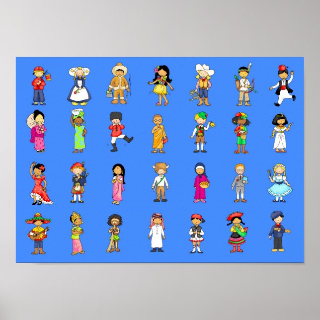 Affiche Des enfants du monde entier. (Devant)