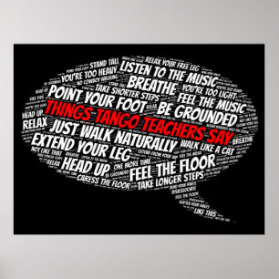 Affiche Des enseignantes de tango disent l'art du tango ar
