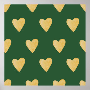 Affiche Des formes organiques naïves motif. Aquarelle Abst