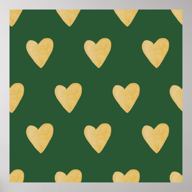 Affiche Des formes organiques naïves motif. Aquarelle Abst (Devant)