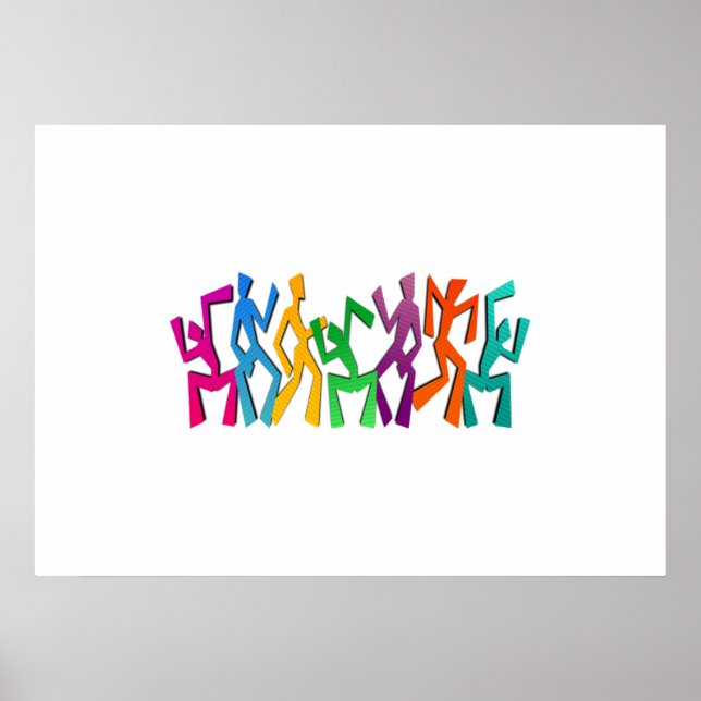 Affiche Des gens dansants (Devant)