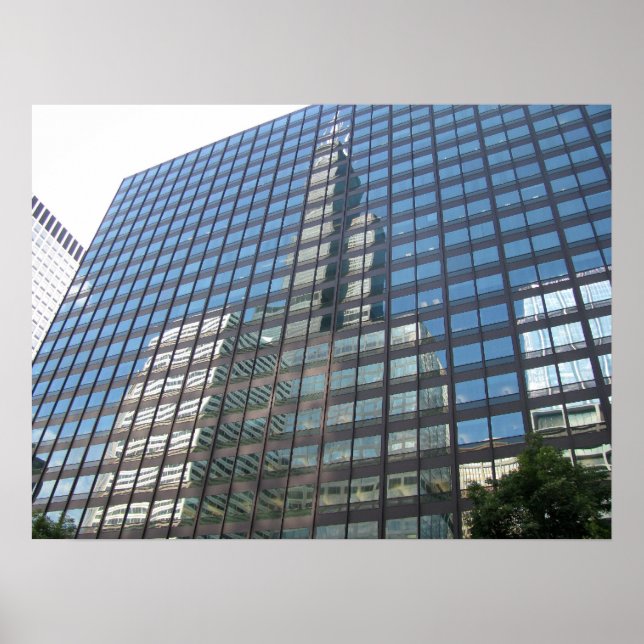 Affiche Des gratte-ciels de Chicago vus depuis la rivière (Devant)