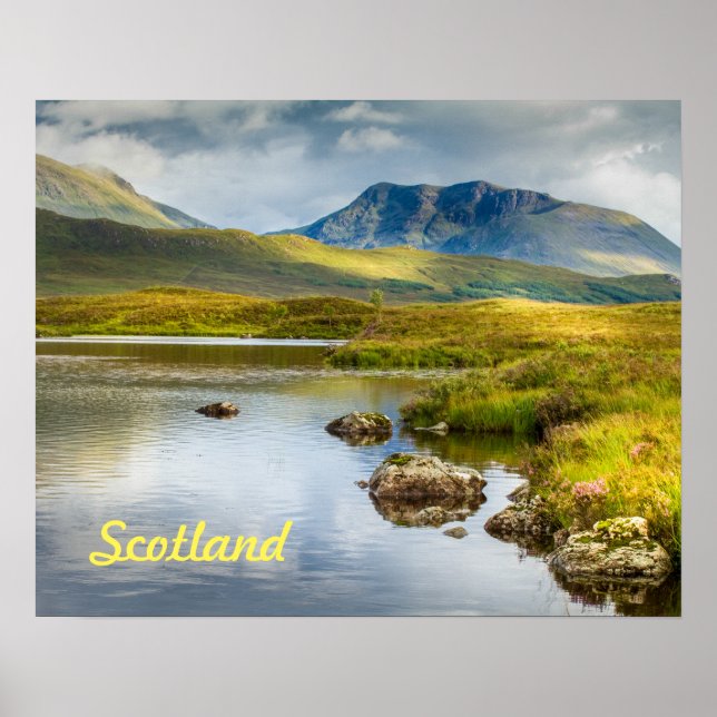 Affiche des Highlands écossais en Écosse. (Devant)