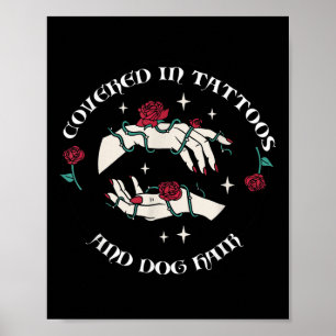 Affiche Des Hommes Couverts De Tatouages Et De Tatouages D