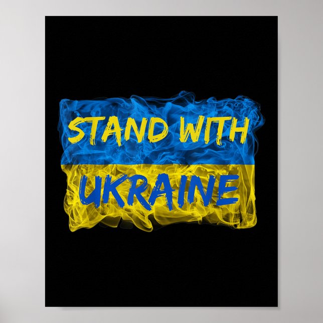 Affiche Des Hommes Prennent Position Avec L'Ukraine, Le Dr (Devant)
