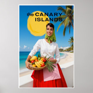 Affiche des îles Canaries 
