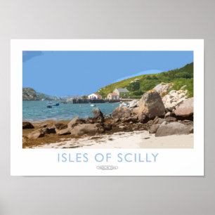Affiche des îles de Scilly Railway