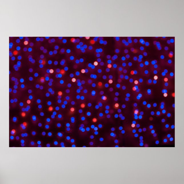 Affiche Des lumières de Noël floues. Blurred (Devant)