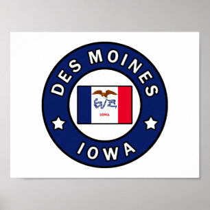 Affiche Des Moines Iowa