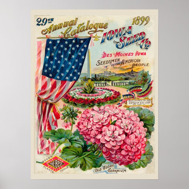 Affiche Des Moines, Iowa 1899 (Devant)