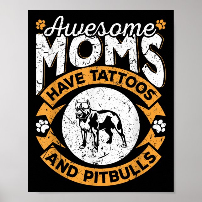 Affiche Des Moms Impressionnantes Ont Des Tatouages Et Des (Devant)