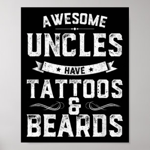 Affiche Des Oncles Impressionnants Ont Des Tatouages Et De