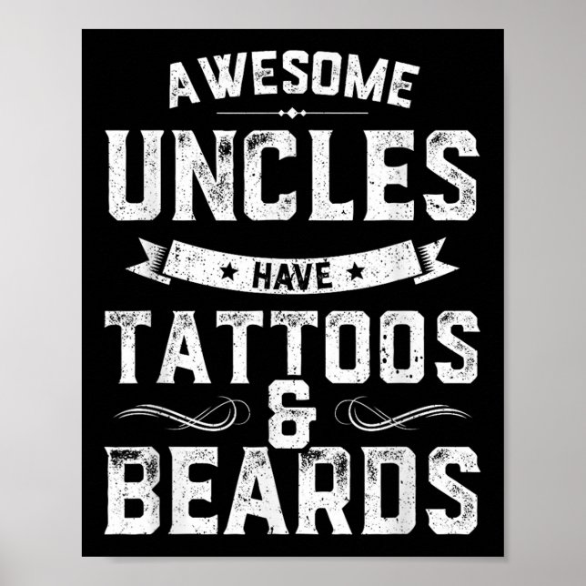 Affiche Des Oncles Impressionnants Ont Des Tatouages Et De (Devant)