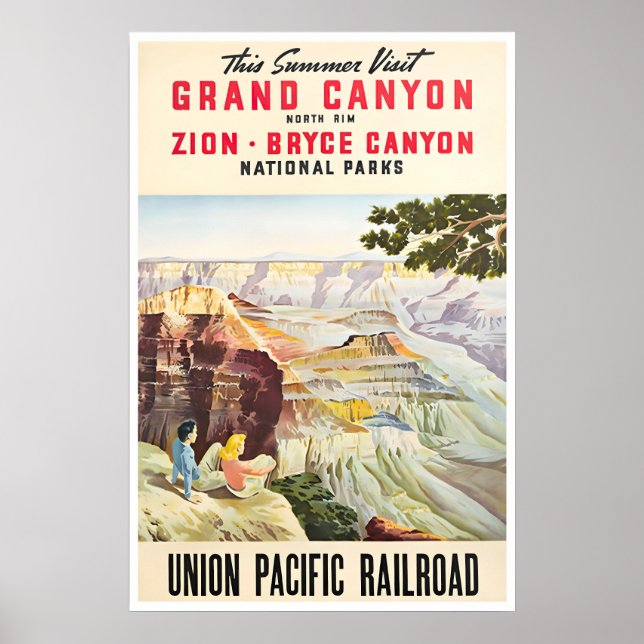 Affiche des parcs nationaux d'art du Grand Canyon  (Devant)