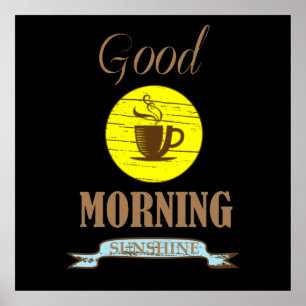 Affiche des phrases de café amusantes