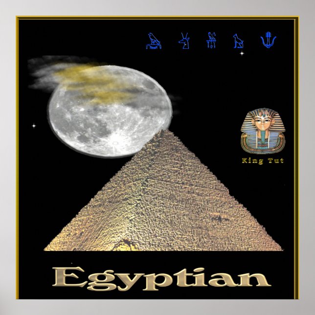 Affiche des pyramides égyptiennes (Devant)