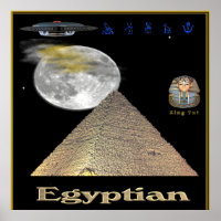 Affiche des pyramides égyptiennes