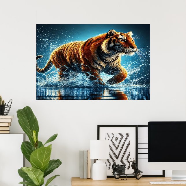 Affiche Des rayures dans le Surf (Bureau à domicile)