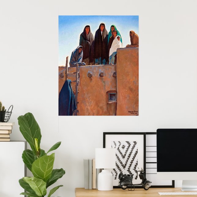 Affiche Des regards de la maison par Maynard Dixon (Bureau à domicile)