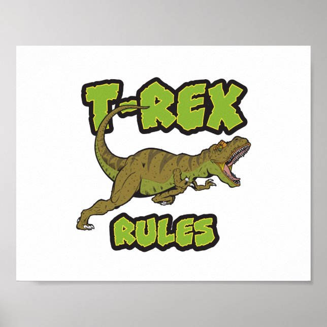 Affiche des règles T-Rex (Devant)
