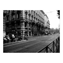 Affiche des rues italiennes