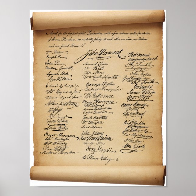 Affiche des Signataires (Devant)