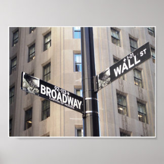 Affiche des signes de Broadway
