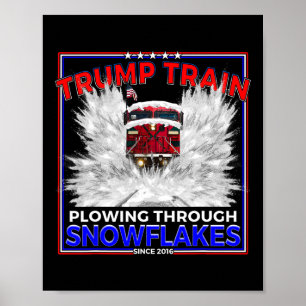 Affiche Des Snowflakes Au Président Trump ! Train Maga Tru