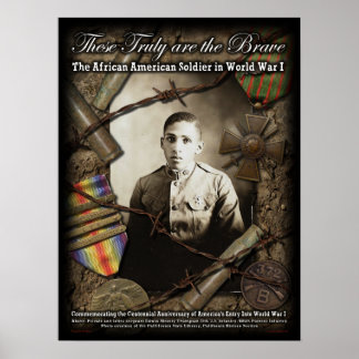 Affiche des soldats afro-américains de la Première