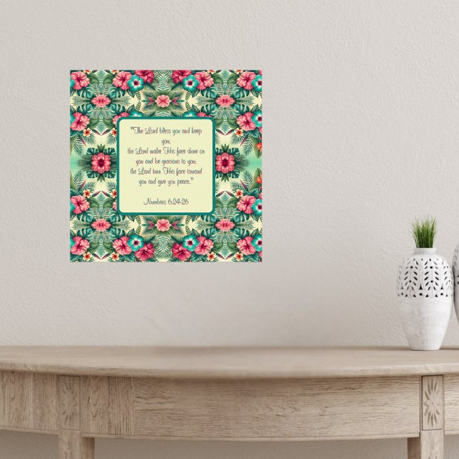 Affiche Des tropiques brillantes à la bénédiction (Créateur téléchargé)