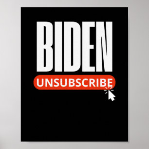 Affiche Désabonnement Biden Trump Jour d'ouverture