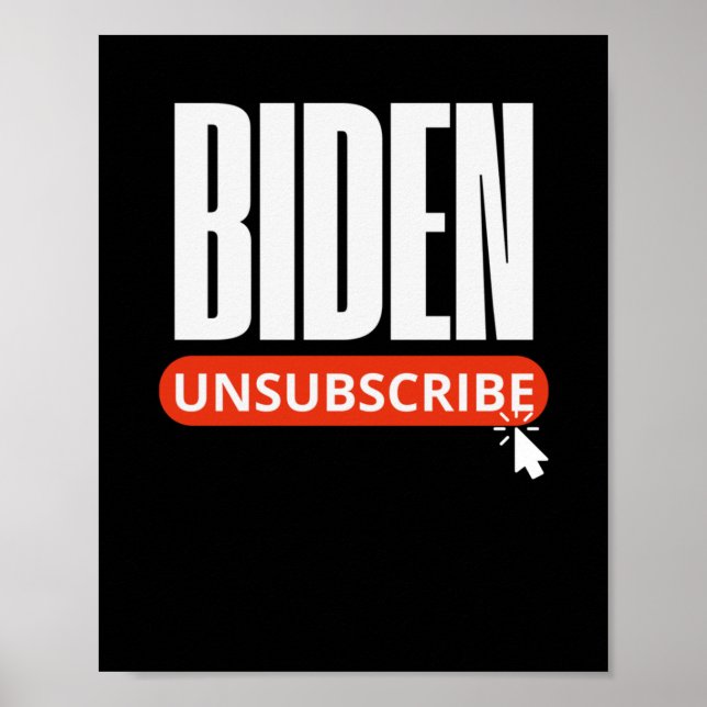 Affiche Désabonnement Biden Trump Jour d'ouverture (Devant)