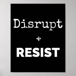 Affiche Désactiver Et Résister À La Chemise De La Manifest