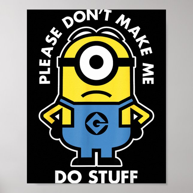 Affiche Descable Me Don't Make Me Do Stuff Rtrait  (Devant)