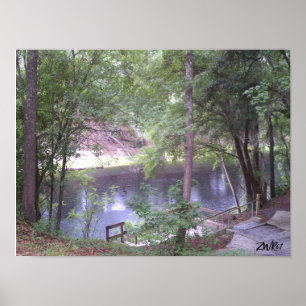 Affiche Descendre sur une Suwannee River White Springs Fl.