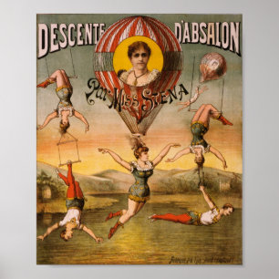 Affiche Descente d'Absalon par Miss Stena