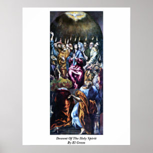 Affiche Descente De L'Esprit Saint Par El Greco