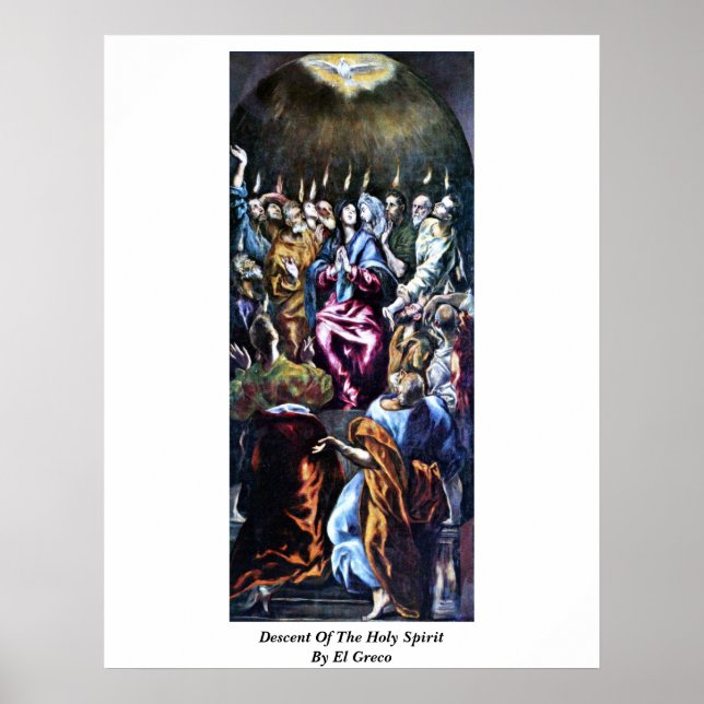 Affiche Descente De L'Esprit Saint Par El Greco (Devant)