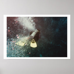 Affiche Descente de plongeur