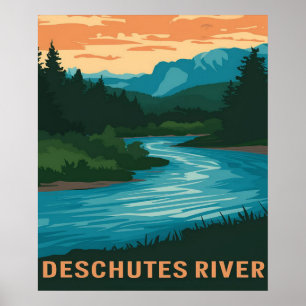 Affiche Deschutes River Oregon