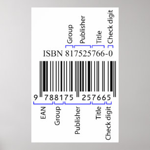 Affiche Description des éléments dans un code à barres ISB