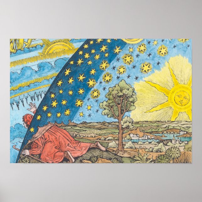 Affiche Description fantastique du système solaire (Devant)