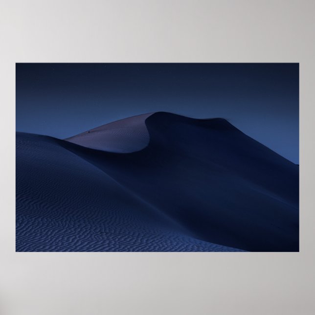 AFFICHE DÉSERT ABSTRAIT LA NUIT (Devant)