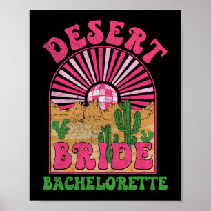 Affiche Desert Bride Bachelorette Party Bach Tour Groovy