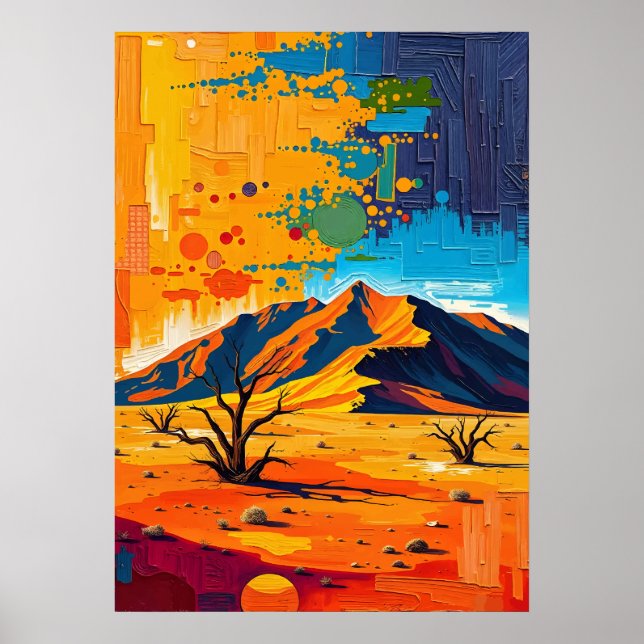 Affiche Désert de Namib - Dunes intemporelles d'or (Devant)